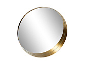 В корзине Зеркало в металл. объемной  раме золото d80*10 см 19-OA-6276L