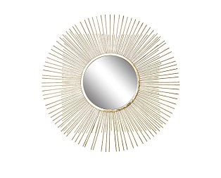 Зеркало декоративное золотое 70,5х70,5х1,9 см, центр.диам.28 см 37SM-0734-R