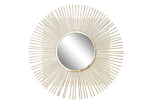 Зеркало декоративное золотое 70,5х70,5х1,9 см, центр.диам.28 см 37SM-0734-R