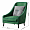 Кресло Oden зеленое 1228685