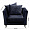 Кресло Sorrento велюровое темно-синее 1237416