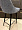Стул Люцерн темно-серая ткань, вертикальная прострочка, ножки черные для кафе, ресторана, дома, кухн 2098031