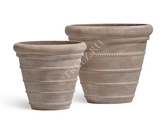 Кашпо TREEZ Ergo Italica Классический конус Капучино д-29, в-29 см