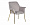 Кресло Donk велюровое светло-серое на металлических ножках 1237234