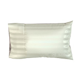 Товар Pillow Case Premium Woven Cotton Sateen Stripe Cream Hotel H 4/0 добавлен в корзину