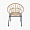 Менорка плетеный бежевый ножки металл черные для кафе, ресторана, дома, кухни 2209043