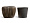 Кашпо TREEZ Effectory Metal Чаша Design Wave Чернёная бронза в-32, д-38 см 2879884