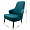 Кресло Ervin сине-зеленое 1228116