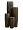 Кашпо TREEZ Effectory Metal Высокий конус Design Wave Чернёная бронза в-75 см, д-34 см 2945089