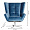 Кресло Hopkin вращающееся синее велюровое 1237258