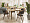 Cтол раздвижной Стокгольм круглый 110-140 см массив дуба тон натуральный для кафе, ресторана, дома,  2137079