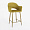 Стул Белладжио горчичный бархат ножки золото для кафе, ресторана, дома, кухни 1512849