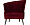 Кресло Benson велюровое бордовое (левое) 1237155