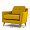 Кресло Tyler желтое 1236545