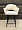 Стул Магриб New вращающийся бежевый бархат ножки черные для кафе, ресторана, дома, кухни 2014576