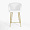 Стул Гарда белый экомех ножки золото для кафе, ресторана, дома, кухни 1927188