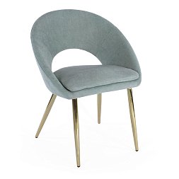 Милан мятная ткань ножки под золото для кафе, ресторана, дома, кухни