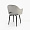 Белладжио Нью вращающийся серый бархат ножки черные для кафе, ресторана, дома, кухни 2152296
