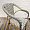 Сен-Жермен плетеный серо-белый ножки светло-бежевые под бамбук для кафе, ресторана, дома, кухни 2201940