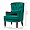 Кресло Hector зеленое (с подушкой) 1237357