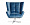Кресло Hopkin вращающееся синее велюровое 1237257