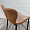 Стул Бергамо коричневая экокожа ножки черные для кафе, ресторана, дома, кухни 2166430