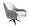 Вращающееся кресло Lynton серое велюровое 1236096