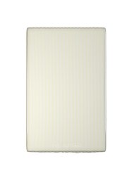 Fitted Sheet Premium Woven Cotton Sateen Stripe Cream V H-30
