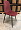 Копенгаген бордовый бархат ножки черные для кафе, ресторана, дома, кухни 1510131