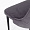 Люцерн серый бархат вертикальная прострочка ножки черные для кафе, ресторана, дома, кухни 2094778