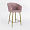 Стул Гарда пыльно-розовый бархат ножки золото для кафе, ресторана, дома, кухни 1466057