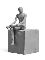 Скульптура Treez Philosopher's Stone Уверенность Дымчато-серый песок 35х25,5, в-53 см