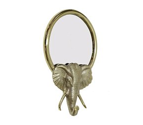 Зеркало декоративное "Голова слона" цвет золото 36*60см 94PR-21778