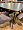 Ортлер 180 +40 +40*90 см темная ешница керамика на стекле, ножки металл (черный) для кафе, ресторана 2226998
