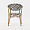 Сен-Дени плетеный черно-белый ножки светло-коричневые под бамбук для кафе, ресторана, дома, кухни 2236814