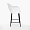 Стул Белладжио вращающийся белый экомех ножки черные для кафе, ресторана, дома, кухни 2154036