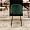 Дижон темно-зеленый бархат ножки черные для кафе, ресторана, дома, кухни 2165163