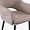 Стул Магриб Нью бежево-коричневая ткань ножки черные для кафе, ресторана, дома, кухни 2210317