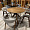 Cтол Лейпциг 110 см массив дуба, тон терра для кафе, ресторана, дома, кухни 2100250