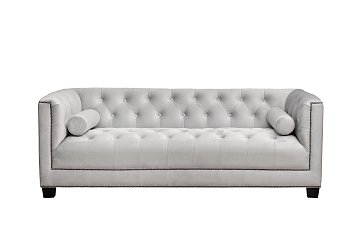 Диван Sanremo трехмест. велюр св.серый Colt030 