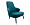 Кресло Ervin сине-зеленое 1236103