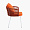 Ибица плетеный оранжевый ножки металл белые подушка оранжевая для кафе, ресторана, дома, кухни 2236972