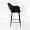 Стул Белладжио Нью вращающийся темно-зеленый бархат ножки черные для кафе, ресторана, дома, кухни 2154029