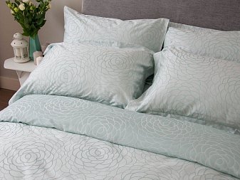 Set Lenjerie ALFABED Lux Double Face Jacquard Modal Miracle Mint 