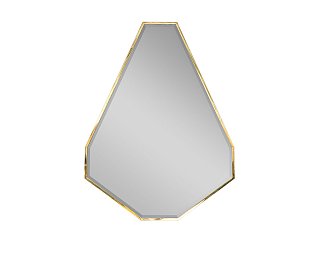 Зеркало в металлич. раме  цвет золото 120*160см KFG088