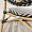 Мирамар плетеный черно-белый, ножки бежевые под бамбук для кафе, ресторана, дома, кухни 2237019