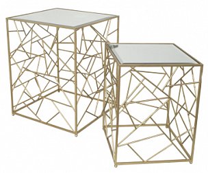 Набор из 2- х столов с зеркальной поверхностью Richmond