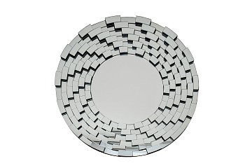 Зеркало круглое в раме из мелких элементов d80см 50SX-1915