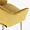 Магриб New горчичный бархат ножки золото для кафе, ресторана, дома, кухни 2127434
