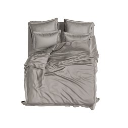Set Royal Cotton Sateen Warm Grey